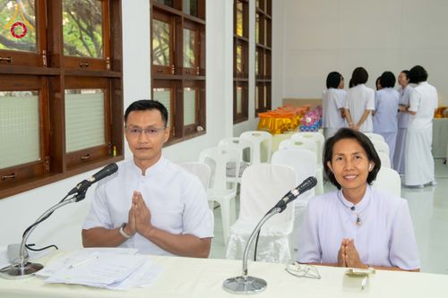 ภาพ No.315521:วันพุธที่ 25 มีนาคม พ.ศ. 2569 พิธีบำเพ็ญกุศล คุณพ่อณรงค์ จินตมากุล  สิริอายุ 99 ปี 11 เดือน โยมบิดา พระครูปลัดรัตนวีรวัฒน์ (รังสฤษดิ์ อิทฺธิจินตโก) ที่ปรึกษาเจ้าคณะจังหวัดปทุมธานี เจ้าอาวาสวัดพระธรรมกาย  ณ ห้องปลูกศรัทธา 2 วัดพระธรรมกาย ปทุมธานี