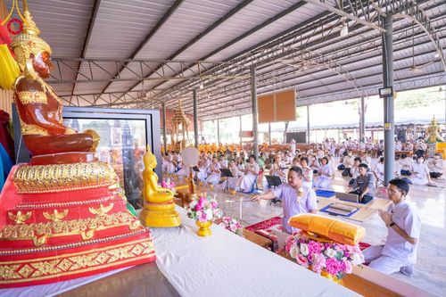 ภาพ No.106532:พิธีทอดผ้าป่าทำนุบำรุงศาสนสถาน ณ วัดใหม่นพรัตน์ ต.เนินมะปราง  อ.สองพี่น้อง จ.สุพรรณบุรี วันที่ 5 มกราคม พ.ศ. 2567