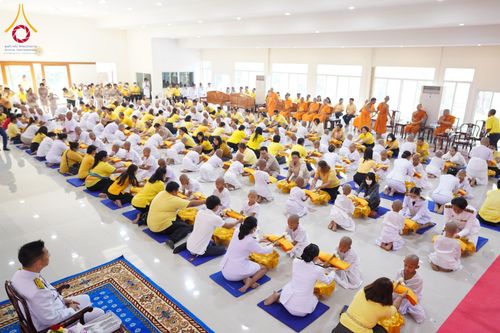 ภาพ No.58522:โครงการบรรพชาสามเณร ภาคฤดูร้อน เฉลิมพระเกียรติพระบาทสมเด็จพระเจ้าอยู่หัว เนื่องในโอกาส พระราชพิธีมหามงคลเฉลิมพระชนมพรรษา 6 รอบ 28 กรกฎาคม พ.ศ. 2567 ระหว่างวันที่ 20 เมษายน ถึง 6 พฤษภาคม 2567 ณ วัดกลางธนรินทร์ (ธรรมอุทยานบ้านแป้ง)