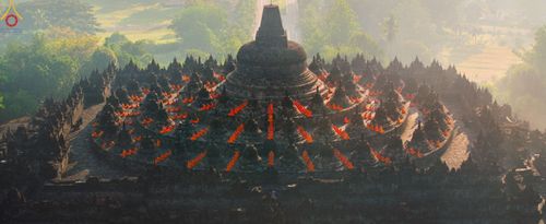 ภาพ No.105121:สามเณรธรรมทายาทชาวอินโดนีเซียกว่า 1,000 รูป นั่งสมาธิ และเวียนประทักษิณ ณ มหาเจดีย์บุโรพุทโธ ประเทศอินโดนีเซีย ในวันที่ 26 ธันวาคม พ.ศ. 2566