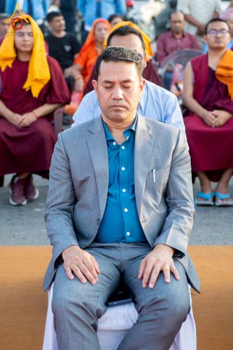 ภาพ No.212998:วันที่ 14 - 15 มีนาคม พ.ศ. 2568 คณะสงฆ์และสามเณรเดินธรรมยาตรา ในโครงการบวชสามเณรเนปาล 500 รูป ไปยังสถานที่รอบมายาเทวีและลุมพินีเกรด ณ ลุมพินี ประเทศเนปาล