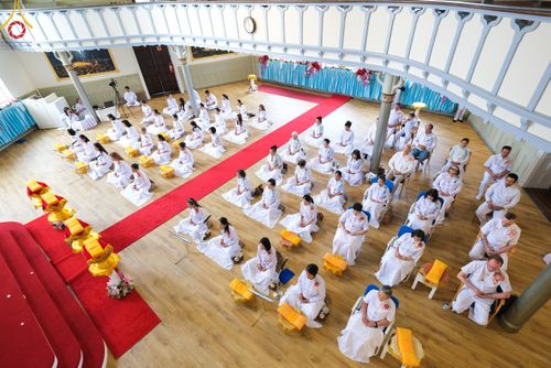 พิธีทอดผ้าป่าฉลองวัดพระธรรมกายนอร์ธสวีเดน  ในโอกาสสถาปนาครบรอบ 7 ปี  และพิธีวางแผ่นจารึกนามมงคล หน้าต่างบานทรัพย์ วันอาทิตย์ที่ 18 มิถุนายน พ.ศ.2566 ณ วัดพระธรรมกายนอร์ธสวีเดน ประเทศสวีเดน