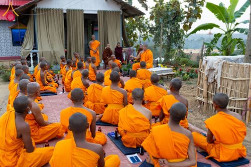 ภาพ No.131035:Photo Story ปฐมบรรพชาชาวพุทธมาร์มา Episode 4/5 วันที่ 13 กุมภาพันธ์พ.ศ. 2567 ณ วัดธัมจักร อรัญกุฏิ บังกลาเทศ