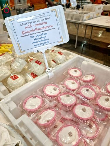 ภาพ No.202364:พิธีถวายภัตตาหารเป็นสังฆทาน แด่พระธรรมยาตรา ณ วัดพระธรรมกาย ตำบลคลองสาม อำเภอคลองหลวง จังหวัดปทุมธานี ในโครงการธรรมยาตรา กตัญญูบูชา มหาปูชนียาจารย์ พระมงคลเทพมุนี(สด จนฺทสโร) พระผู้ปราบมาร อนุสรณ์สถาน 7 แห่ง ปีที่ 13 วันที่ 27 มกราคม พ.ศ. 2568