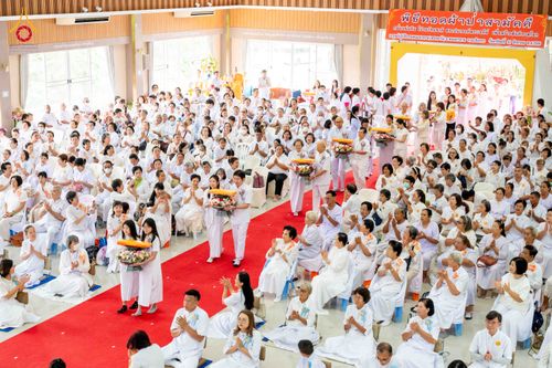 ภาพ No.346562:วันอาทิตย์ที่ 30 สิงหาคม พ.ศ.2569 พิธีทอดผ้าป่า สวดธรรมจักรกัปปวัตนสูตรกลั่นแผ่นดินโปรยรัตนชาติ  สถาปนาองค์พระเจดีย์เพื่อสร้างสันติภาพโลก  ณ ศูนย์ปฏิบัติธรรมพนมสารคาม (เพชรตะวัน) จังหวัดฉะเชิงเทรา