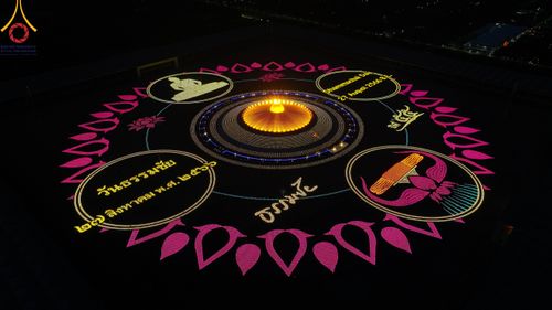 ภาพ No.86474:วันธรรมชัย ปีที่ 55 พิธีทอดผ้าป่ากฐินสมทบครั้งที่1, พิธีเจริญพุทธมนต์ ลูกนิมิตมหาสมบัติฯ พิธีจุดประทีป,พิธีฉลองชัยสวดมนต์บทธัมมจักกัปปวัตนสูตร วันอาทิตย์ที่ 27 สิงหาคม พ.ศ.2566 ณ สภาธรรมกายสากล / มหารัตนวิหารคด วัดพระธรรมกาย