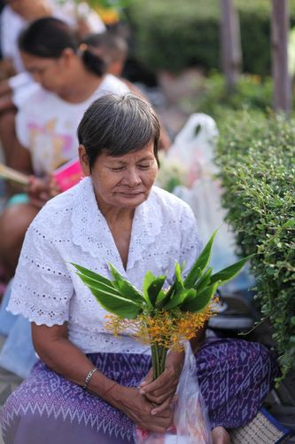 ภาพ No.2719:ตักบาตรดอกไม้เข้าพรรษา 2555