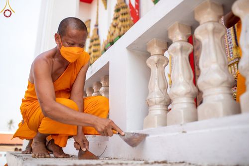 ภาพ No.72735:พระธรรมยาตรา ปฏิบัติศาสนกิจทำนุบำรุงศาสนสถาน, สวดธรรมจักร ,ปฏิบัติธรรม ร่วมกับชุมชน,นักเรียนเด็กดีวีสตาร์ ในโครงการธรรมยาตรากตัญญูบูชา มหาปูชนียาจารย์ พระมงคลเทพมุนี(สด จนฺทสโร) พระผู้ปราบมาร อนุสรณ์สถาน 7 แห่ง ปีที่ 11 ณ วัดโบสถ์(บน) อ.บางกรวย จ.นนทบุรี