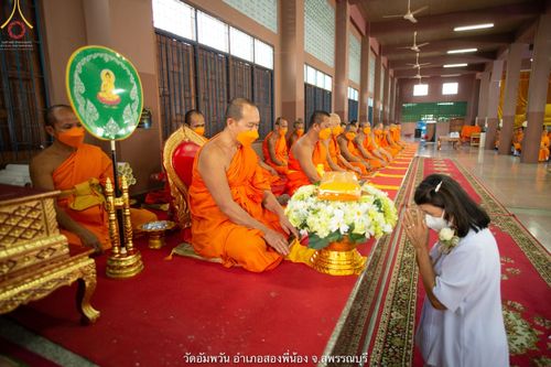 ภาพ No.69143:พระธรรมยาตรา ปฏิบัติศาสนกิจ ทำนุบำรุงศาสนสถาน, สวดธรรมจักร, ปฏิบัติธรรม ร่วมกับชุมชน,นักเรียนเด็กดีวีสตาร์ และร่วมพิธีทอดผ้าป่าบำรุงศาสนสถาน ในโครงการธรรมยาตรากตัญญูบูชา มหาปูชนียาจารย์ พระมงคลเทพมุนี(สด จนฺทสโร) พระผู้ปราบมาร อนุสรณ์สถาน 7 แห่ง ปีที่ 11
