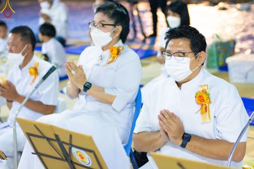 ภาพ No.74347:พิธีถวายภัตตาหารเป็นสังฆทาน แด่คณะพระธรรมยาตราฯ ในโครงการธรรมยาตรากตัญญูบูชา มหาปูชนียาจารย์ พระมงคลเทพมุนี(สด จนฺทสโร) พระผู้ปราบมาร อนุสรณ์สถาน 7 แห่ง ปีที่ 11 วันที่ 26 มกราคม พ.ศ. 2566