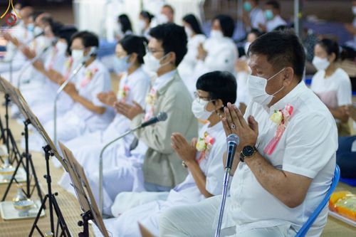 ภาพ No.73826:พิธีถวายภัตตาหารเป็นสังฆทาน แด่คณะพระธรรมยาตราฯ ในโครงการธรรมยาตรากตัญญูบูชา มหาปูชนียาจารย์ พระมงคลเทพมุนี(สด จนฺทสโร) พระผู้ปราบมาร อนุสรณ์สถาน 7 แห่ง ปีที่ 11 วันที่ 23 มกราคม พ.ศ. 2566