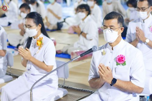 ภาพ No.70345:พิธีถวายภัตตาหารเป็นสังฆทาน แด่คณะพระธรรมยาตราฯ ในโครงการธรรมยาตราฯ ปีที่ 11 ณ อนุสรณ์สถานคลองบางนางแท่น อ.สามพราน จ.นครปฐม วันที่ 12 มกราคม พ.ศ. 2566