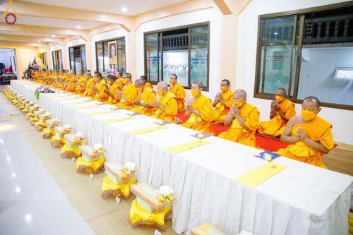 พิธีถวายภัตตาหารเป็นสังฆทาน แด่คณะพระธรรมยาตราฯ ในโครงการธรรมยาตรากตัญญูบูชา มหาปูชนียาจารย์ พระมงคลเทพมุนี(สด จนฺทสโร) พระผู้ปราบมาร อนุสรณ์สถาน 7 แห่ง ปีที่ 11 วันที่ 20 มกราคม พ.ศ. 2566