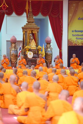 ภาพ No.67790:พิธีเจริญพระพุทธมนต์และถวายภัตตาหารเป็นสังฆทาน วันศุกร์ที่ 9 ธันวาคม พ.ศ. 2565 โครงการอุปสมบท รุ่นบูชาธรรมมหาปูชนียาจารย์ ณ วัดพระพุทธบาทราชวรมหาวิหาร อ.พระพุทธบาท จ.สระบุรี