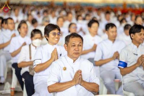 ภาพ No.316487:วันอาทิตย์ที่ 29 มีนาคม พ.ศ. 2569 พิธีทอดผ้าบังสุกุลและพิธีชำระร่าง โยมพ่อณรงค์ จินตมากุล  สิริอายุ 99 ปี 11 เดือน โยมบิดา พระครูปลัดรัตนวีรวัฒน์ (รังสฤษดิ์ อิทฺธิจินตโก) ที่ปรึกษาเจ้าคณะจังหวัดปทุมธานี เจ้าอาวาสวัดพระธรรมกาย  ณ ฌาปนสถานชั่วคราว ทางเข้า 