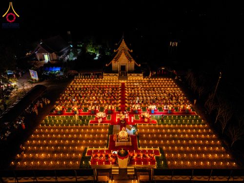 ภาพ No.309117:วันศุกร์ที่ 6 กุมภาพันธ์ พ.ศ.2569 พิธีจุดประทีปโคมลาน ปล่อยโคมลอยถวายเป็นพุทธบูชา  ณ ลานธรรมเจดีย์วัดทุ่งเจริญธรรม อ.อมก๋อย จ.เชียงใหม่