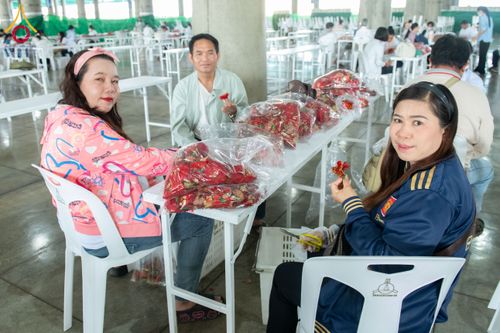 ภาพ No.279450:วันที่ 19-26 ธันวาคม พ.ศ. 2568 และ วันที่ 1 มกราคม พ.ศ.2569 รับบุญปลิดกลีบดอกไม้ เพื่อโปรยต้อนรับพระธรรมยาตรา