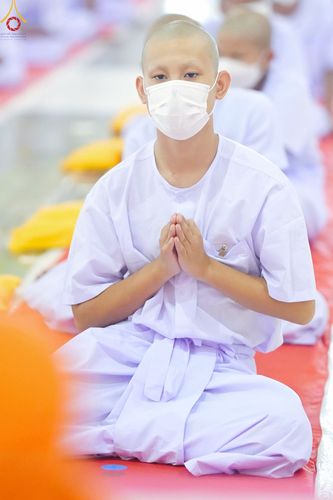 ภาพ No.79842:พิธีขอบรรพชา , พิธีคล้องอังสะ พิธีขอสรณคมน์และศีล , พิธีขอนิสสัย ในโครงการบรรพชาสามเณรฟื้นฟูพระพุทธศาสนาทั่วไทย วันเสาร์ที่ 8 เมษายน พ.ศ.2566