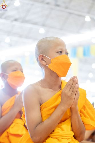 ภาพ No.79936:พิธีขอบรรพชา , พิธีคล้องอังสะ พิธีขอสรณคมน์และศีล , พิธีขอนิสสัย ในโครงการบรรพชาสามเณรฟื้นฟูพระพุทธศาสนาทั่วไทย วันเสาร์ที่ 8 เมษายน พ.ศ.2566