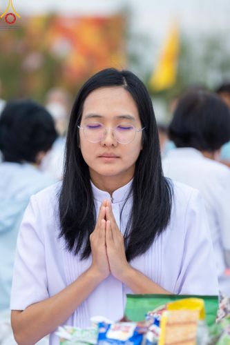 ภาพ No.118555:พิธีตักบาตรพระธรรมยาตรา ปีที่ 12 ณ อนุสรณ์สถานลำดับที่ 5 สถานที่เผยแผ่วิชชาธรรมกายครั้งแรก อนุสรณ์สถานบางปลา จ.นครปฐม วันที่ 25 มกราคม พ.ศ. 2567