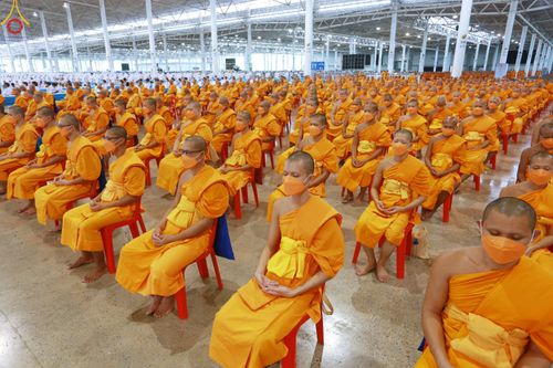 ภาพ No.85129:บรรยากาศการต้อนรับพระสังฆาธิการทั่วประเทศ และพิธีบูชาข้าวพระในวันสมาธิโลก วันอาทิตย์ต้นเดือนที่ 6 สิงหาคม พ.ศ. 2566 ณ สภาธรรมกายสากล วัดพระธรรมกาย