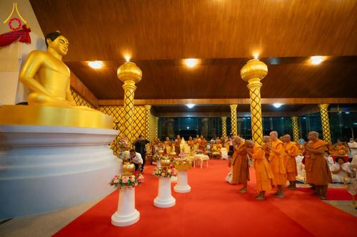 ภาพ No.210737:วันพฤหัสบดีที่ 13 มีนาคม พ.ศ. 2568  สมโภชพระประธานอุโบสถวัดป่าอุบลแก้ว จังหวัดอุบลราชธานี