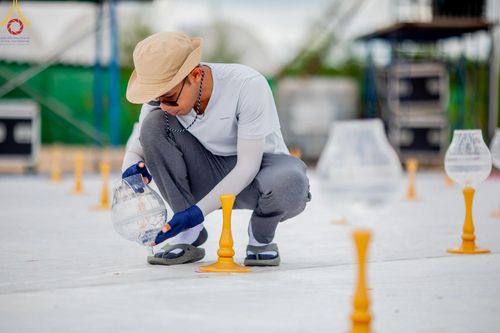 ภาพ No.211212:วันเสาร์ที่ 15 มีนาคม พ.ศ. 2568  การเตรียมงานของเจ้าหน้าที่ เพื่องานฉลองปทุมเจดีย์ ณ ศูนย์อบรมเยาวชนปัตตานี