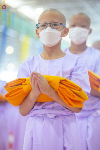 ภาพ No.79856:พิธีขอบรรพชา , พิธีคล้องอังสะ พิธีขอสรณคมน์และศีล , พิธีขอนิสสัย ในโครงการบรรพชาสามเณรฟื้นฟูพระพุทธศาสนาทั่วไทย วันเสาร์ที่ 8 เมษายน พ.ศ.2566