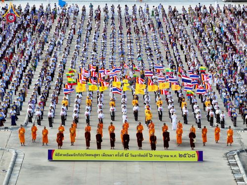 ภาพ No.232782:วันอาทิตย์ที่ 6 กรกฏาคม พ.ศ. 2568 พิธีสวดธัมมจักกัปปวัตตนสูตร เมียนมา ครั้งที่ 8 ณ มหาธรรมกายเจดีย์ วัดพระธรรมกาย