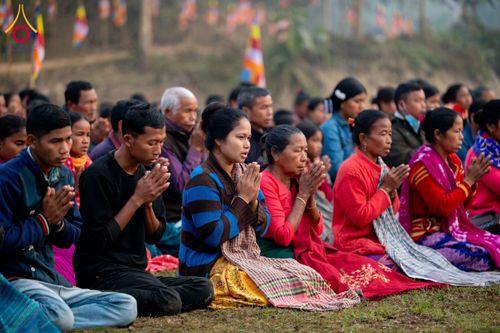 ภาพ No.130953:Photo Story ปฐมบรรพชาชาวพุทธมาร์มา Episode 4/5 วันที่ 13 กุมภาพันธ์พ.ศ. 2567 ณ วัดธัมจักร อรัญกุฏิ บังกลาเทศ