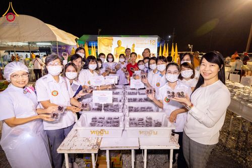 ภาพ No.119904:พิธีถวายภัตตาหารเป็นสังฆทาน แด่คณะพระธรรมยาตรา ปีที่ 12 วันที่ 28 มกราคม พ.ศ. 2567 ณ อนุสรณ์สถานบางปลา จ.นครปฐม