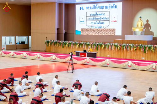 ภาพ No.350193:วันที่ 17-18 กันยายน พ.ศ. 2569 โครงการบรรพชาพัฒนาคุณธรรม จริยธรรม สำหรับนักเรียนนายสิบตำรวจ (นสต.) รุ่นที่ 16 ศูนย์ฝึกอบรมตำรวจภูธรภาค 1  ได้จัดกิจกรรม ณ สภาธรรมกายสากล ห้องแก้ว2