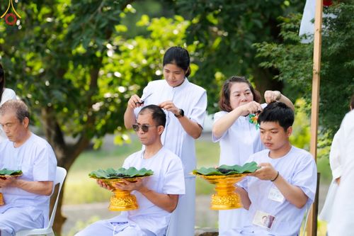 ภาพ No.147432:พิธีตัดปอยผม ขอขมา มอบบาตร ผ้าไตร โครงการปฐมอุปสมบท สมโภชอุโบสถ บูชาธรรม 80 ปี หลวงพ่อธัมมชโย ณ วัดพระธรรมกายโทชิหงิ ประเทศญี่ปุ่น วันพฤหัสบดีที่ 8 สิงหาคม พ.ศ. 2567