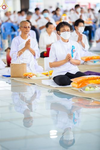 ภาพ No.85668:พิธีบุพเปตพลีครั้งที่ 138 ร่วมอุทิศบุญแด่หมู่ญาติที่ล่วงลับไปแล้ว และสืบทอดอายุพระพุทธศาสนา วันพุธที่ 16 สิงหาคม พ.ศ. 2566 (วันพระแรม 15 ค่ำ เดือน 8-8 ณ หอฉันคุณยายอาจารย์ฯ วัดพระธรรมกาย