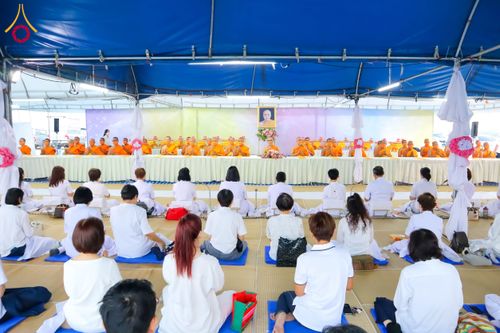 ภาพ No.117413:พิธีถวายภัตตาหารเป็นสังฆทาน แด่คณะพระธรรมยาตรา วันที่ 23 มกราคม พ.ศ. 2567 ณ อนุสรณ์สถานบางปลา อ.บางเลน จ.นครปฐม