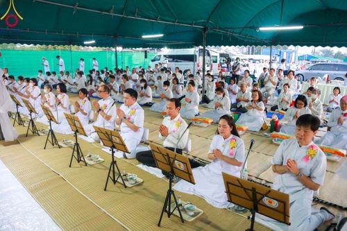 ภาพ No.109184:พิธีถวายภัตตาหารเป็นสังฆทาน แด่คณะพระธรรมยาตราฯ วันที่ 10 มกราคม พ.ศ. 2567 ณ อนุสรณ์สถานคลองบางนางแท่น อ.สามพราน จ.นครปฐม