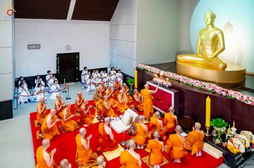 ภาพ No.341866:วันพุธที่ 29 กรกฎาคม พ.ศ. 2569 พิธีอุปสมบทสามเณรประโยค 9 นาคในพระบรมราชานุเคราะห์ ณ โบสถ์พระไตรปิฏก วัดพระธรรมกาย