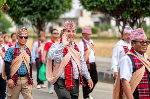 ภาพ No.317004:วันเสาร์ที่ 28 มีนาคม พ.ศ.2569 ธรรมยาตราจาริก ณ ซุ้มประตูลุมพินีเกต(Lumbini Gate) ประเทศเนปาล