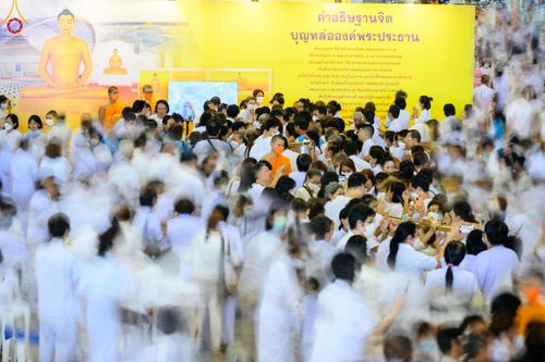 ภาพ No.82380:พิธีหล่อพระประธานเพื่อประดิษฐาน ณ มหาวิหารคด วันอาทิตย์ที่ 11 มิถุนายน พ.ศ. 2566 ณ สภาธรรมกายสากล วัดพระธรรมกาย