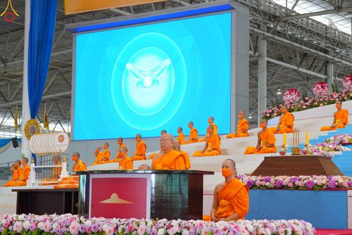 ภาพ No.85125:บรรยากาศการต้อนรับพระสังฆาธิการทั่วประเทศ และพิธีบูชาข้าวพระในวันสมาธิโลก วันอาทิตย์ต้นเดือนที่ 6 สิงหาคม พ.ศ. 2566 ณ สภาธรรมกายสากล วัดพระธรรมกาย