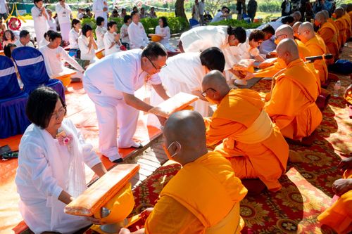ภาพ No.130560:พิธีบรรพชาธรรมทายาท ในโครงการบรรพชา 1,250 รูป ณ แดนประสูติ สวนลุมพินี ประเทศเนปาล วันที่ 9 มีนาคม พ.ศ. 2567
