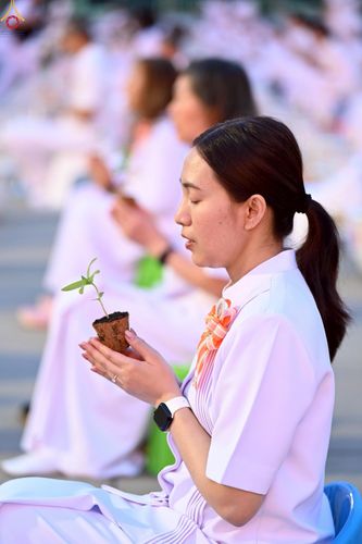 ภาพ No.252987:วันที่ 10 ตุลาคม พ.ศ. 2568 พิธีปลูกต้นทรัพย์บานชื่น ณ ลานธรรม วัดพระธรรมกาย