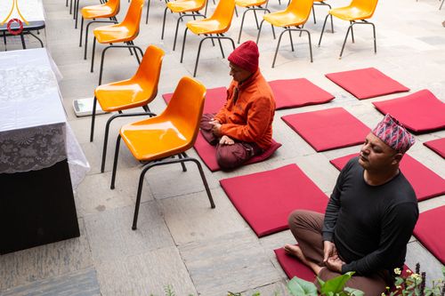 ภาพ No.313157:วันอังคารที่ 10 มีนาคม พ.ศ. 2569 ประมวลภาพบรรยากาศวันแรก โครงการบวชธรรมทายาท ประเทศเนปาล ณ วัดอเชศวร (Aksheswar Mahavihar )