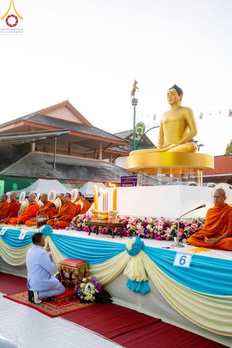 ภาพ No.311164:วันเสาร์ที่ 28 กุมภาพันธ์ พ.ศ. 2569 พิธีตักบาตรพระมหากุศล 11,250 รูป เฉลิมฉลอง 1,250 ปีศรีธรรมราชเจดีย์ สู่มรดกโลก ณ ถนนราชดำเนิน บริเวณหน้าวัดพระมหาธาตุวรมหาวิหาร อ.เมือง จ.นครศรีธรรมราช