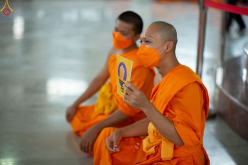 ภาพ No.80008:สามเณรฟังธรรม ปฎิบัติธรรม ในโครงการบรรพชาสามเณรหมู่ ประเทศเนปาล วันที่ 20 มีนาคม พ.ศ.2566