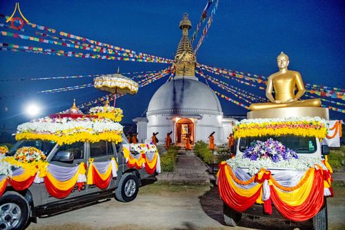 ภาพ No.213034:วันที่ 14 - 15 มีนาคม พ.ศ. 2568 คณะสงฆ์และสามเณรเดินธรรมยาตรา ในโครงการบวชสามเณรเนปาล 500 รูป ไปยังสถานที่รอบมายาเทวีและลุมพินีเกรด ณ ลุมพินี ประเทศเนปาล