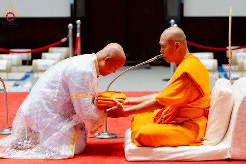 ภาพ No.223633:วันที่ 11 พฤษภาคม พ.ศ. 2568 พิธีบรรพชาของอุบาสก พิสิทธิ์ หมื่นแกล้ว  ณ วัดพระธรรมกาย