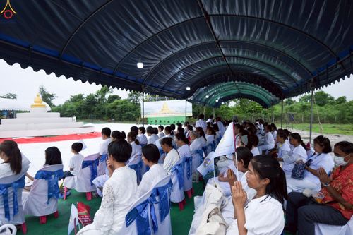 ภาพ No.246915:วันอาทิตย์ที่ 14 กันยายน พ.ศ. 2568 พิธีทอดผ้าป่า ซื้อดิน ปรับพื้นที่ลานธรรม  และพิธีกลั่นแผ่นดิน โปรยทราย สถาปนาองค์พระเจดีย์ เพื่อสร้างสันติภาพโลก  ณ ศูนย์ปฏิบัติธรรมสระบุรี อ.พระพุทธบาท จ.สระบุรี