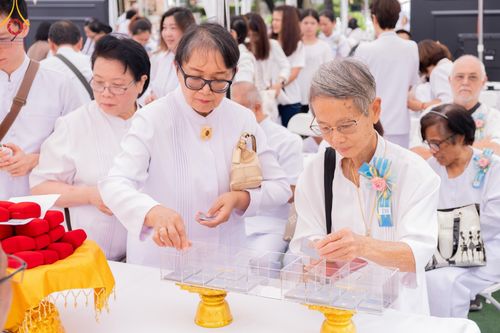 ภาพ No.144770:พิธีประดิษฐานลูกนิมิตมหาสมบัติ ผูกสีมาสถาปนาอุโบสถ บูชาธรรม ๘๐ ปี หลวงพ่อธัมมชโย วันอาทิตย์ที่ ๓๐ มิถุนายน พ.ศ. ๒๕๖๗ วัดพระธรรมกายนิวเจอร์ซี ประเทศสหรัฐอเมริกา