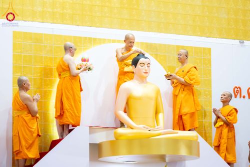 ภาพ No.315674:วันอาทิตย์ ที่ 22 มีนาคม พ.ศ. 2569 พิธีทอดผ้าป่าฉลองพระประธาน พิธีประดิษฐานพระบรมสารีริกธาตุในองค์พระประธาน พิธีจารึกชื่อบรรจุในแผ่นฌาน ณ ศูนย์ปฏิบัติธรรมสมุทรปราการ (บางบ่อ)